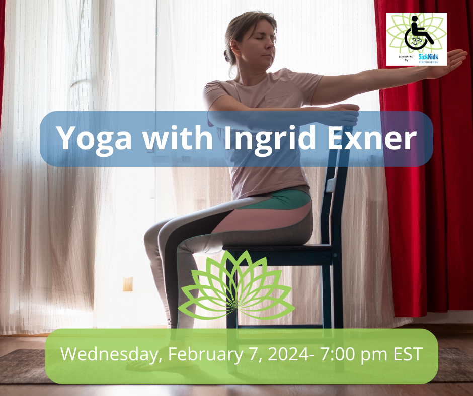 February 2024 Gentle Chair Yoga with Ingrid Exner 2 Hydrocephalus Canada